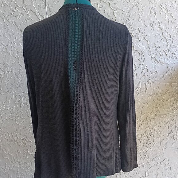 Mason & Belle Lightweight Black Kimono-Style Open Cardigan M - Picture 2 of 3